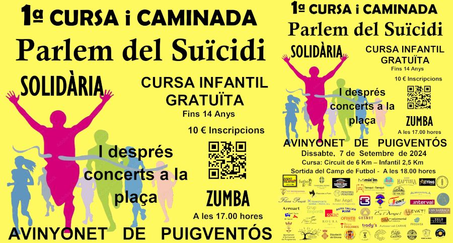 1ª Cursa i Caminada Parlem del Suïcidi